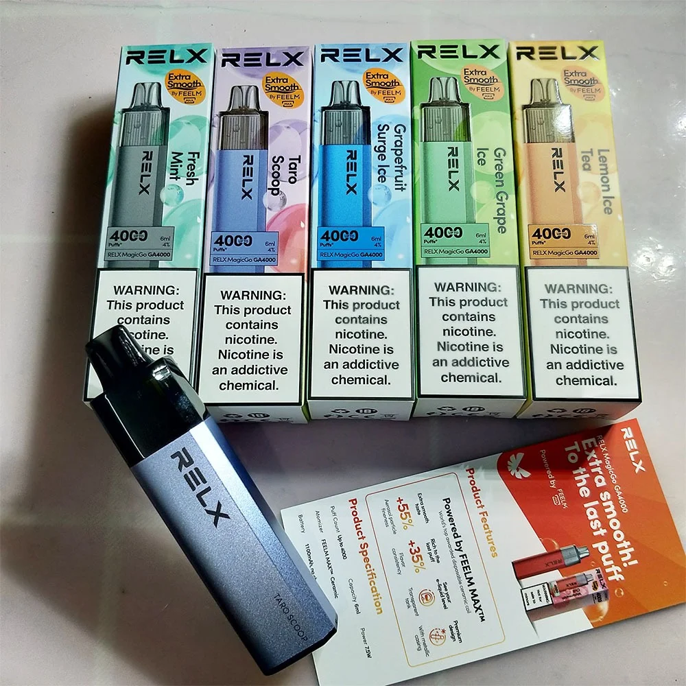 RELX GA8000 拋棄式電子煙｜真一次性免充電、有油就有電｜台灣現貨
